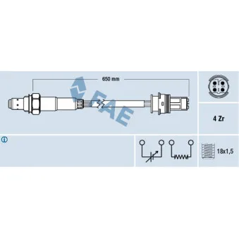 Sonde lambda FAE 77278