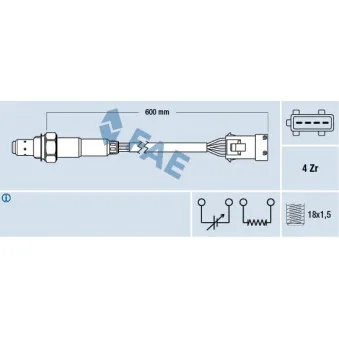 Sonde lambda FAE 77281