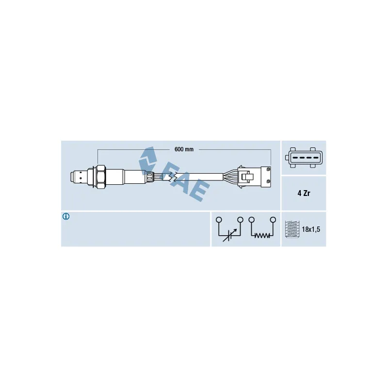 Sonde lambda FAE 77281
