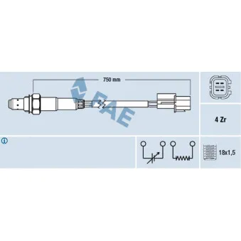 Sonde lambda FAE 77291