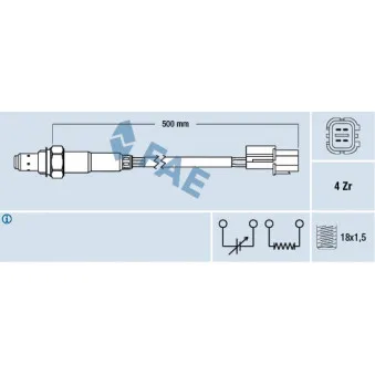 Sonde lambda FAE 77292