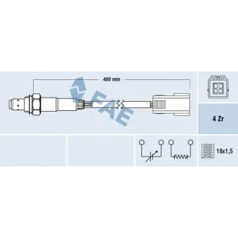 Sonde lambda FAE 77298