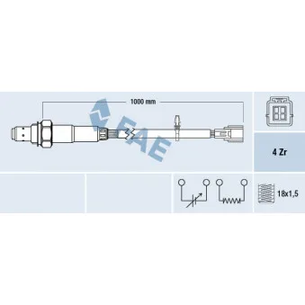 Sonde lambda FAE 77299
