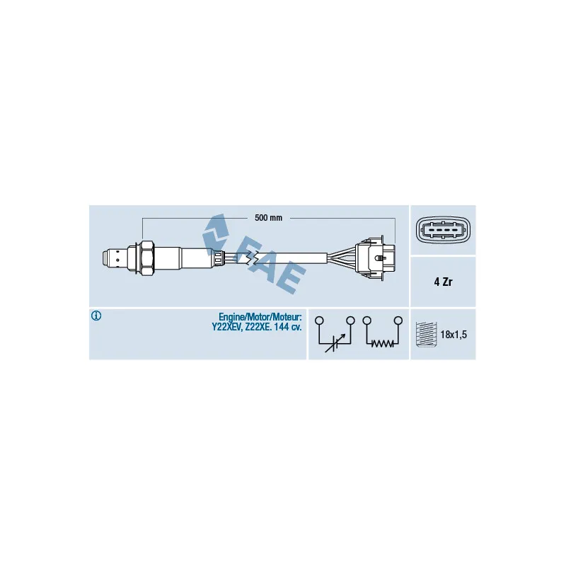 Sonde lambda FAE 77303