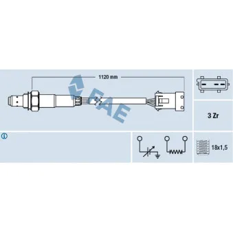 Sonde lambda FAE 77307