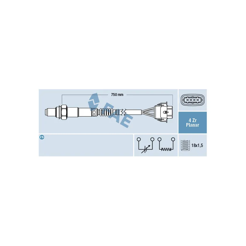 Sonde lambda FAE 77308