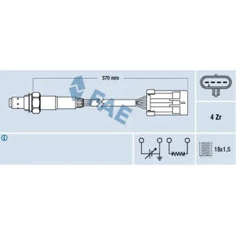 Sonde lambda FAE 77309