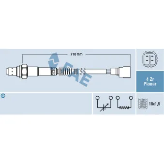 Sonde lambda FAE 77311