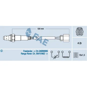 Sonde lambda FAE 77318