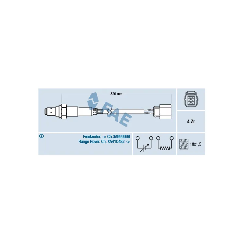 Sonde lambda FAE 77318
