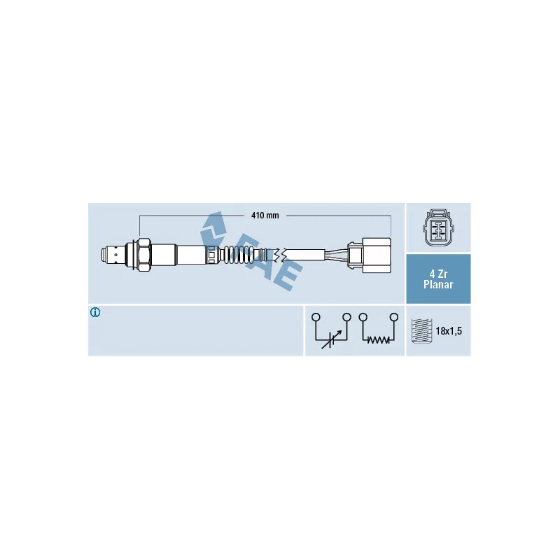 Sonde lambda FAE 77322