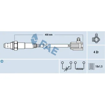 Sonde lambda FAE 77325