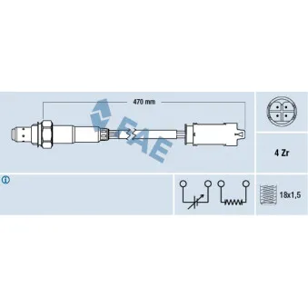 Sonde lambda FAE 77326