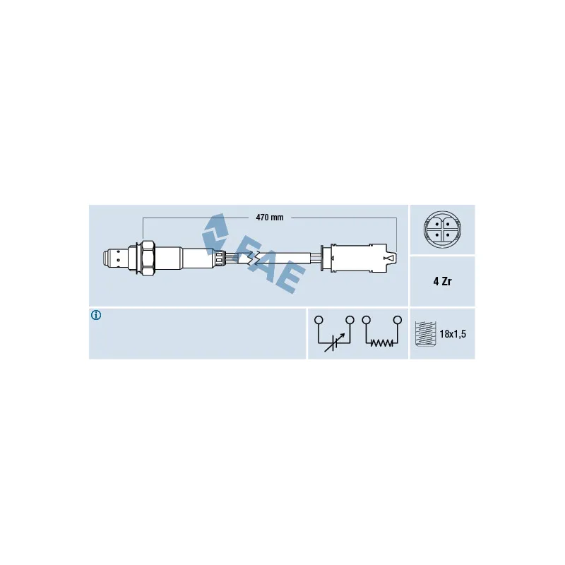 Sonde lambda FAE 77326