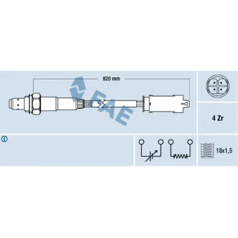 Sonde lambda FAE 77327