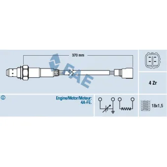 Sonde lambda FAE 77330