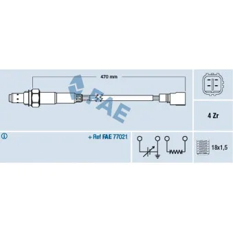 Sonde lambda FAE 77331