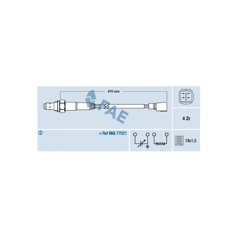 Sonde lambda FAE 77331