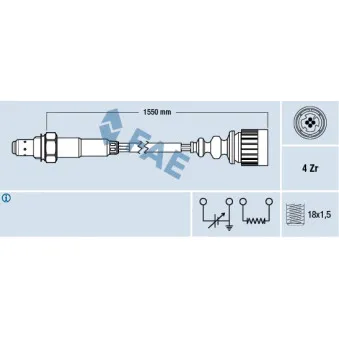 Sonde lambda FAE 77337