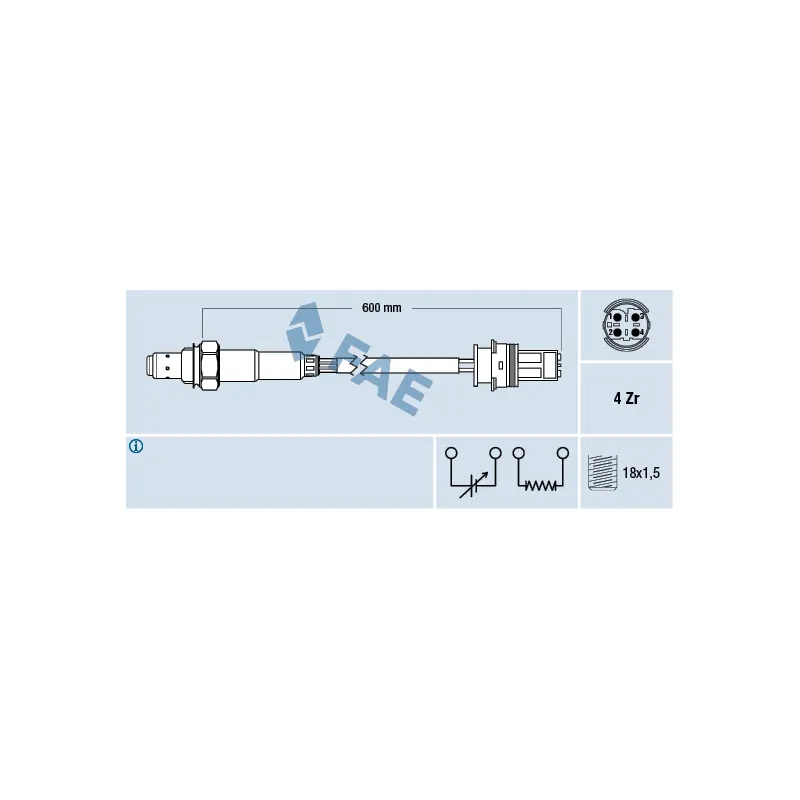 Sonde lambda FAE 77338