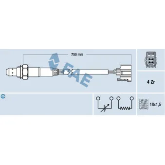 Sonde lambda FAE 77339