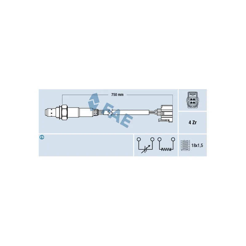Sonde lambda FAE 77339
