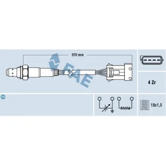 Sonde lambda FAE 77340