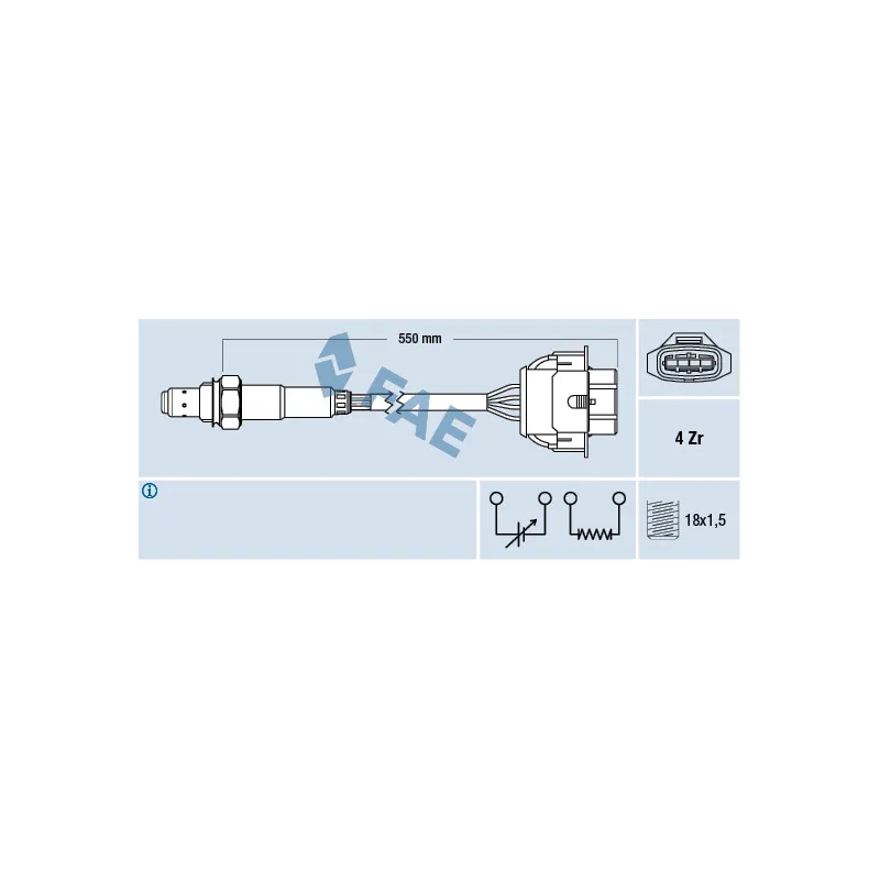 Sonde lambda FAE 77342