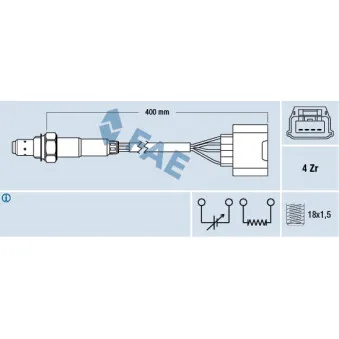 Sonde lambda FAE 77345