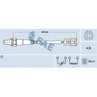 Sonde lambda FAE 77346