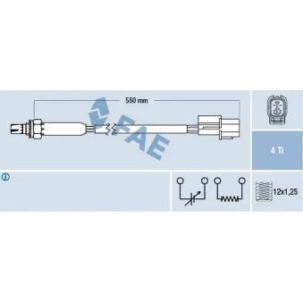 Sonde lambda FAE 77350