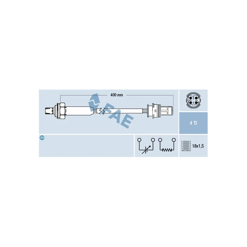 Sonde lambda FAE 77352