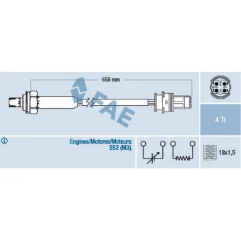 Sonde lambda FAE 77353
