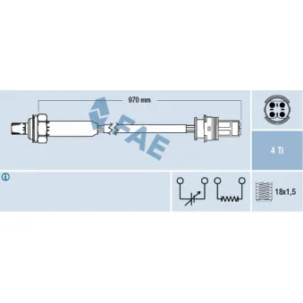 Sonde lambda FAE 77354