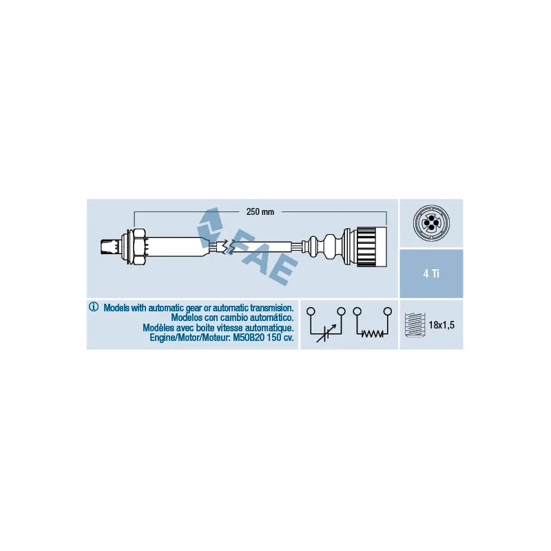 Sonde lambda FAE 77355