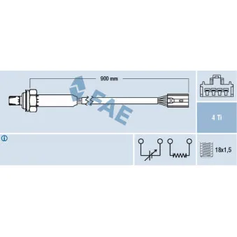 Sonde lambda FAE 77356