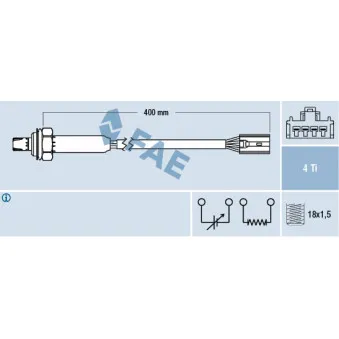Sonde lambda FAE 77357
