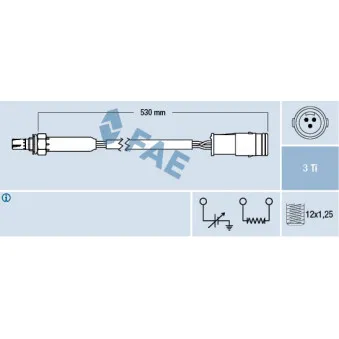 Sonde lambda FAE 77358