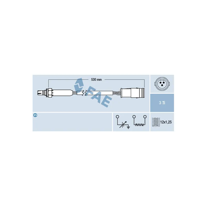 Sonde lambda FAE 77358