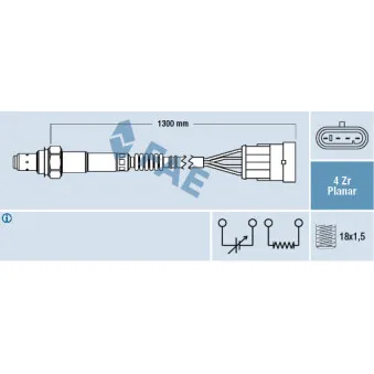 Sonde lambda FAE 77363