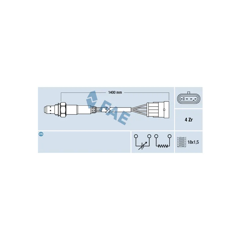 Sonde lambda FAE 77364