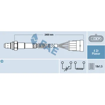 Sonde lambda FAE 77366