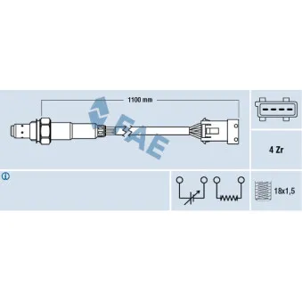 Sonde lambda FAE 77371