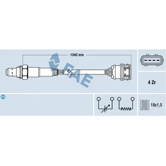 Sonde lambda FAE 77373