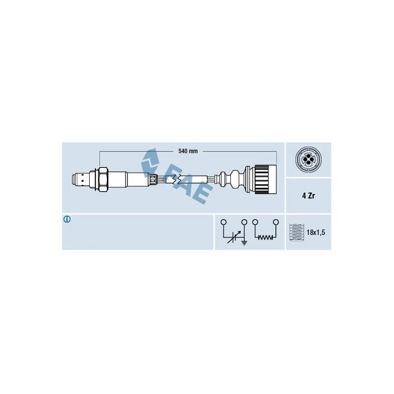 Sonde lambda FAE 77376