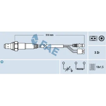 Sonde lambda FAE 77377