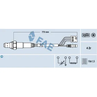 Sonde lambda FAE 77379