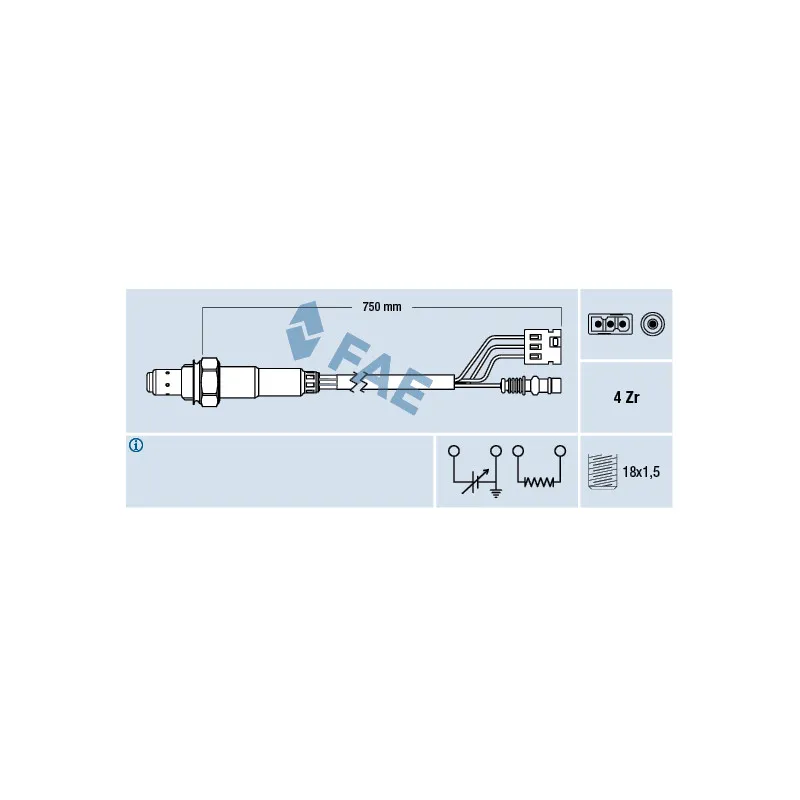 Sonde lambda FAE 77380