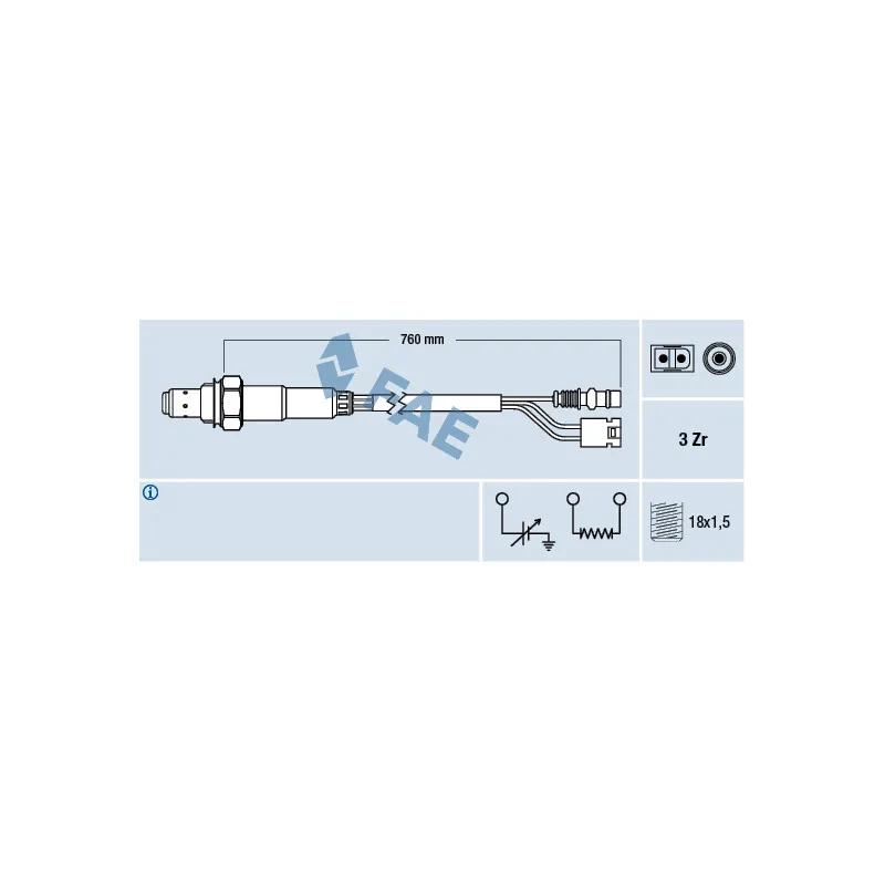 Sonde lambda FAE 77381