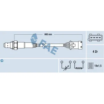 Sonde lambda FAE 77384